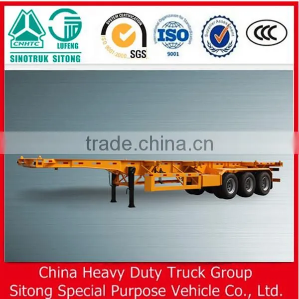 Liangshan 2/3-axle 20ft 40ft 45ft 53ft Skeleton Container Transport Chasis Semi Trailer For Sale photo-2