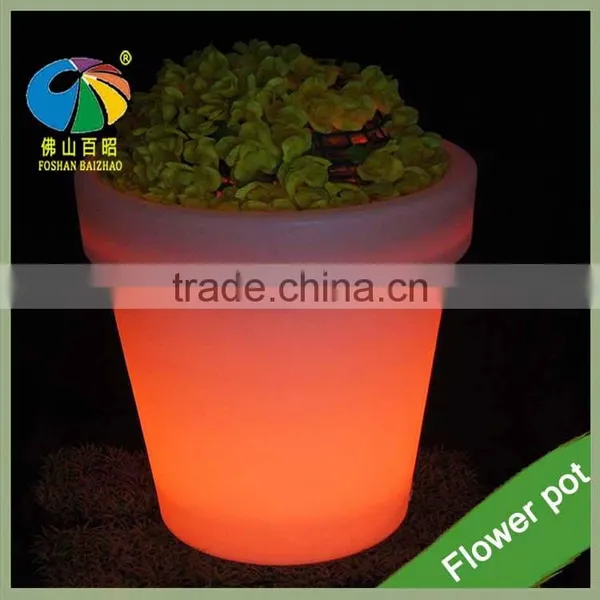 Aibaba Com New Products Solar Lighted Planters Garden Decorative Pot de Fleur Led Flower Pot With Hydroponic photo-3