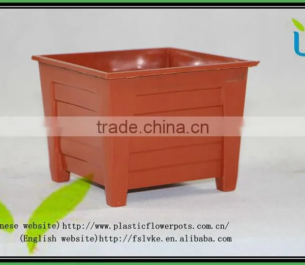 Factory Square Terracotta Hot Sale Flowerpots Plastic Garden Pots photo-2