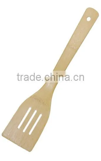 Eco-friendly Bamboo Slotted Spatula Cookware Utensils China photo-3