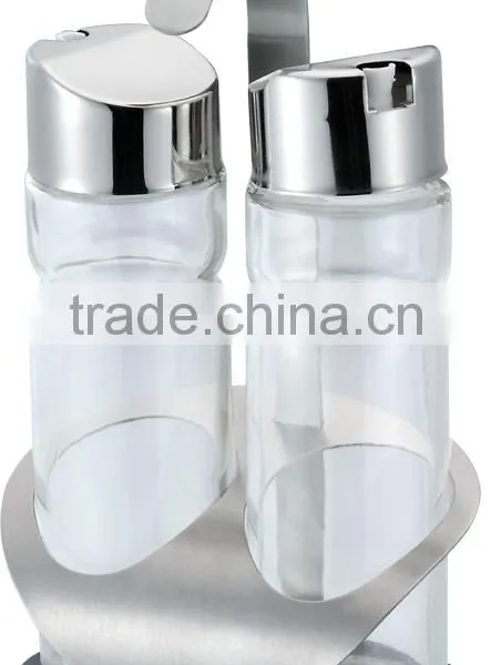 2Pcs Oil and Vinegar Stainless Steel Spice Jar Set/Condiment Set photo-2