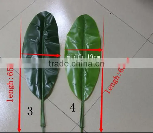 SJ700120 Indoor Decoration Plastic Fake Banana Tree Leaf photo-3