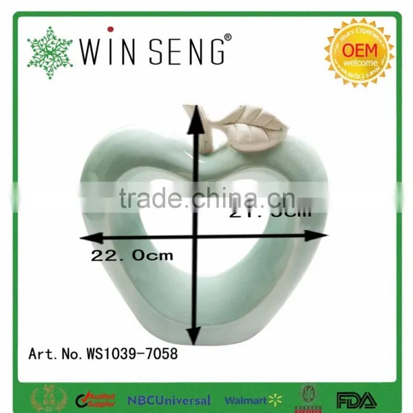 Apple Shape Ceramic Pottery Modern Decoration photo-4