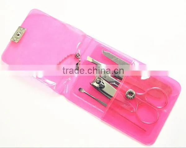 Customized Promotional Stainless Steel Manicure Set With Pvc Case photo-2