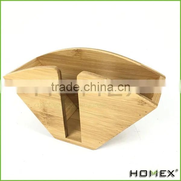 Bamboo Coffee Filter Papers Holder Homex-BSCI Factory photo-3