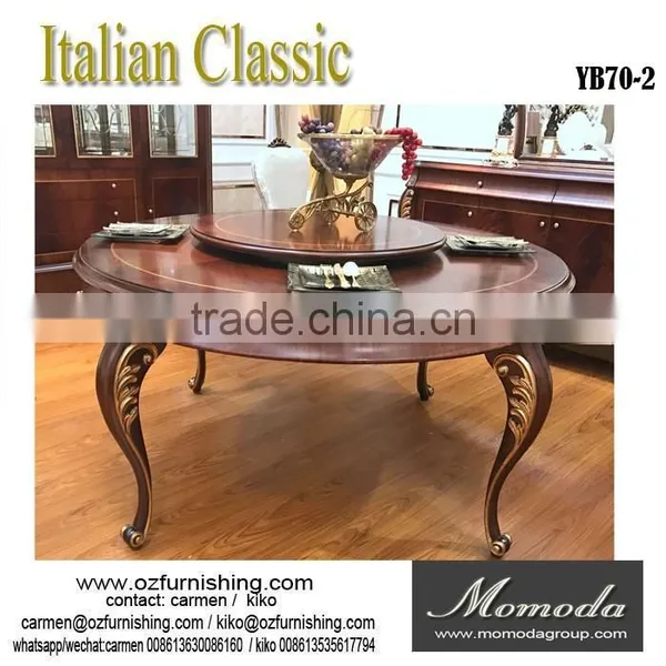 YB70-2 Round Dining Room Sets Made in China,italy Style Master Design Dining Room Furniture Sets photo-2