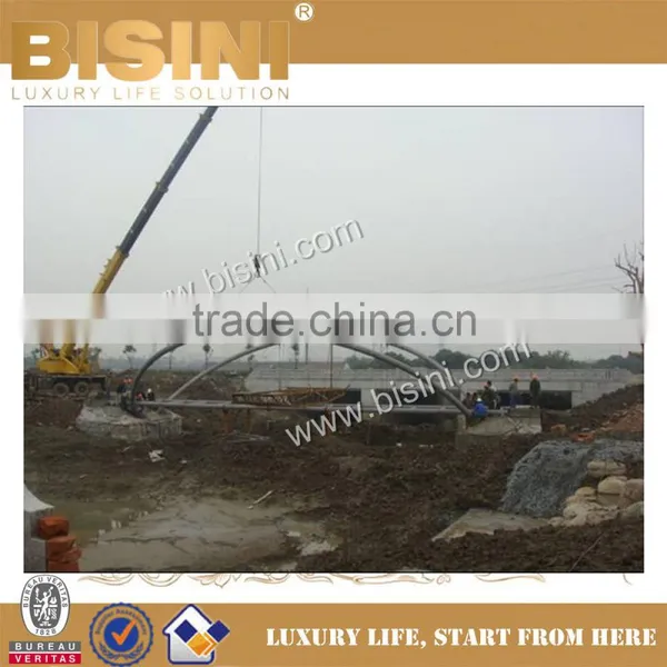 BISINI Installation for Urban Residential Area Steel Structure Landscape Garage Bridge(BF08-Y10052) photo-4