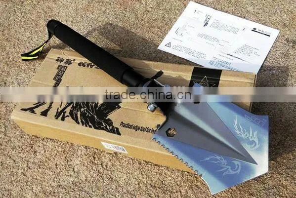 New Function Multifunction Compact Rescue Equipment Shovel Knife Saw Fire Flint photo-5