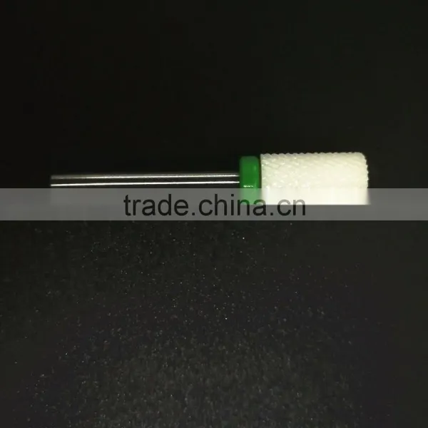 Large Barrel(Cylinder) Ceramic Nail Drill Bits With Coarse Type photo-2