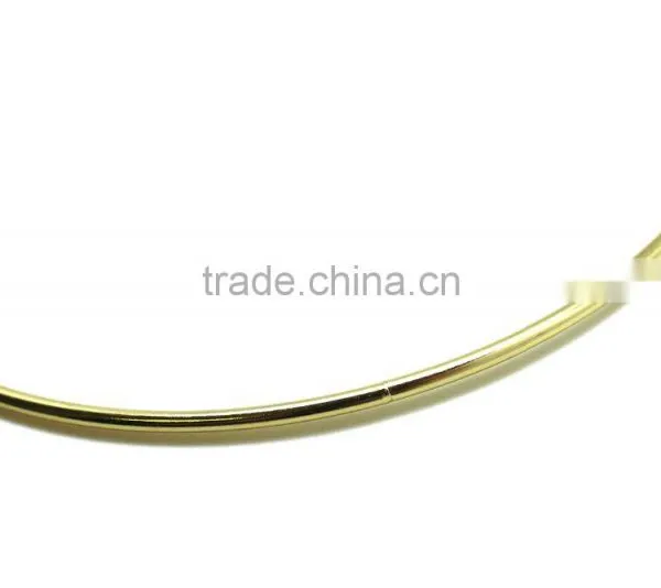 Brass Plate Large Metal O Ring for Bag. High Quality Round Ring With Butt Welded Steel Wire Rings ID 8" photo-2
