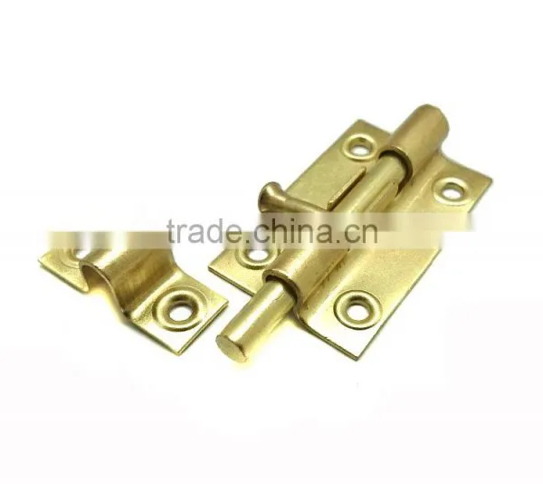 2-1/2" Wholesale Price Barrel Bolt For Wooden Door With Brass Plated photo-3