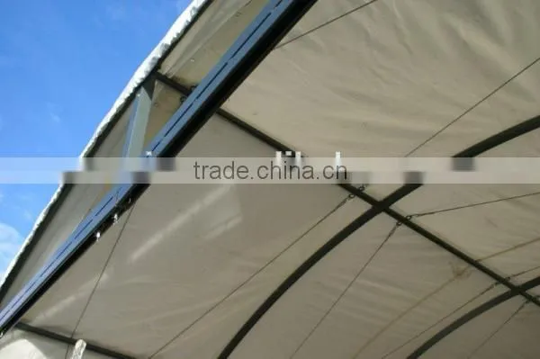 Domed Instant Storage Shelter , Warehouse Tent , Fabric Shelter Built on Knee Wall , Car Garage Tent photo-2