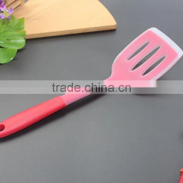 CK-3121 Food Grade FDA & LFGB 6pcs Gadget Silicone Kitchen Cooking Tools Set Eco Silicone Kitchen Utensil Set With PP Handle photo-3