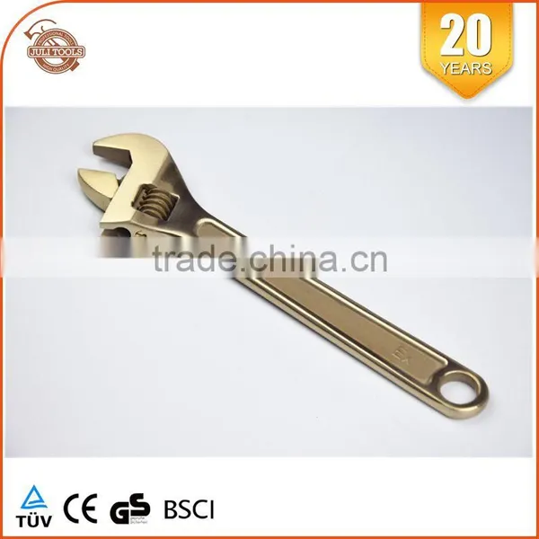 Nonsparking Aluminum Bronze Adjustable Wrench With Plastic Handle 6inch-18inch photo-6