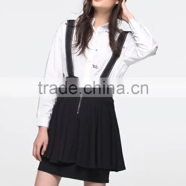 Fashion Style Suspender Skirt Black Mini Skirt Ladies Short Skirt Designs photo-6