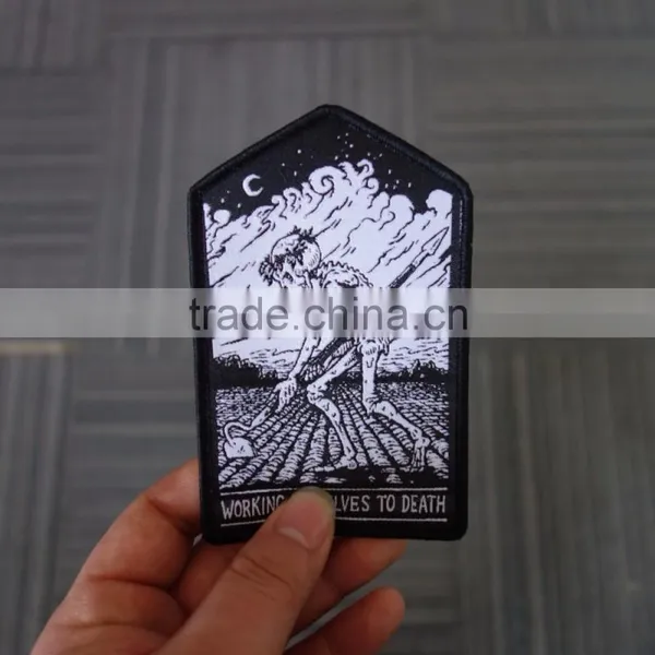 High Quality Fashion Woven Patches for Clothes photo-3