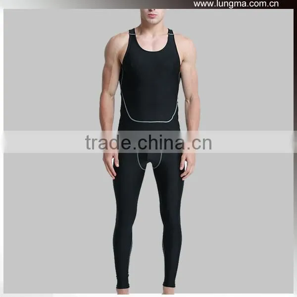 Men's Fitness Custom Rash Guard Short Sleeve Swimsuit photo-6