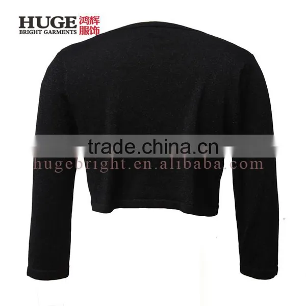 Hot Selling Cropped Cardigan Fibre Knitted Bolero for Ladies photo-2