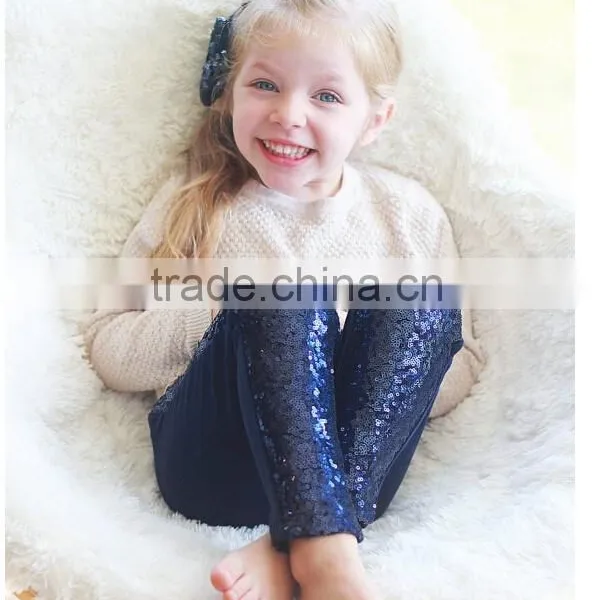 Apparel Supplier Baby Sequin Pants Wholesale Fashion Girls Long Pants Fashion Girls Short Pants 2016 photo-2