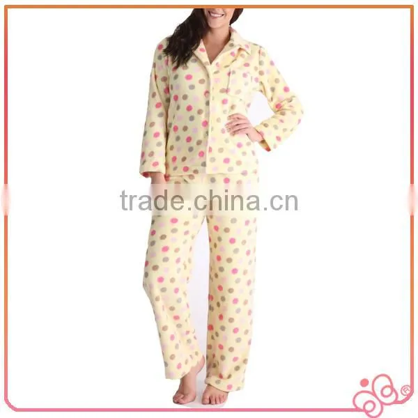 2014 Fashion Garment Wholesale Spotty Women Pajama Suits photo-3