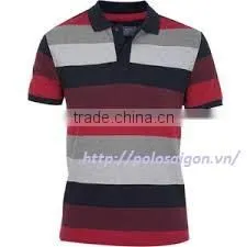 OEM Service Mens Polo T Shirt With Striped Design photo-2