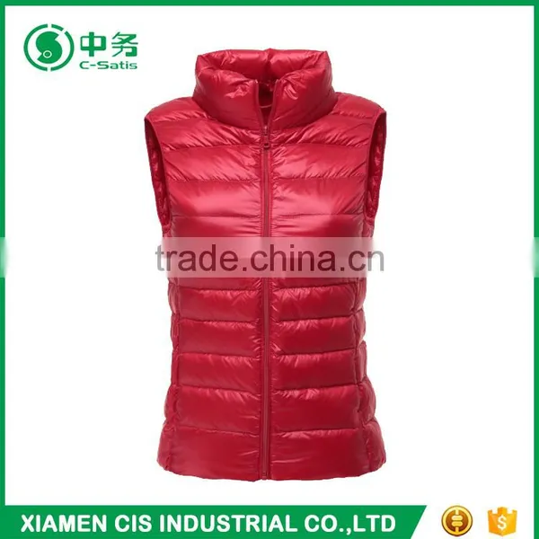 Latest Fashion Multi Color Keep Warm Women Winter Duck Down Vest for Sale photo-2