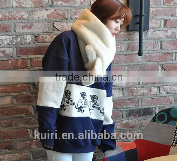 2016 New Fashion Bufandas Winter Women Scarf Adult Faux Fur Solid Color Thick Keep Warm Ring Imitation Collar Female Scarves photo-6
