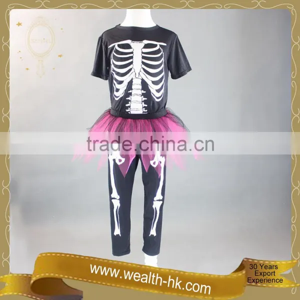 Carnival Black Skeleton Costume Halloween photo-5