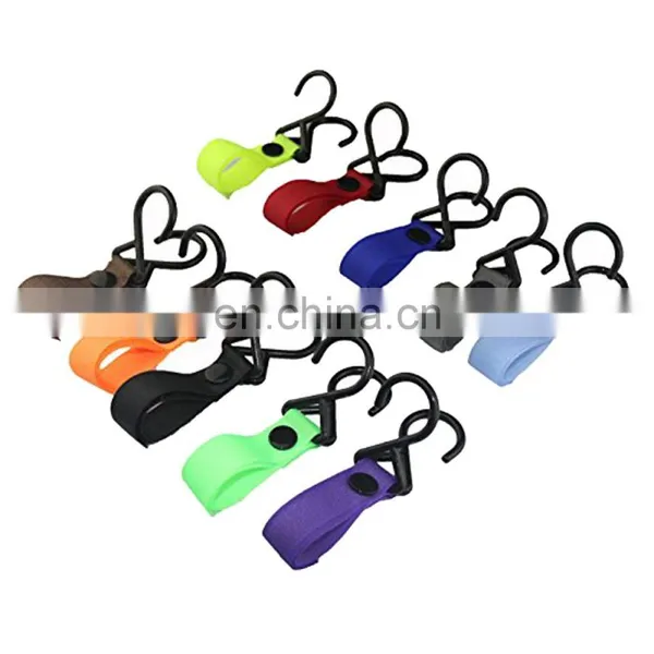 Stroller Hook - 10 Pack of Multi Purpose Hooks - Hanger for Baby Diaper Bags, Groceries, Clothing, Purse photo-2