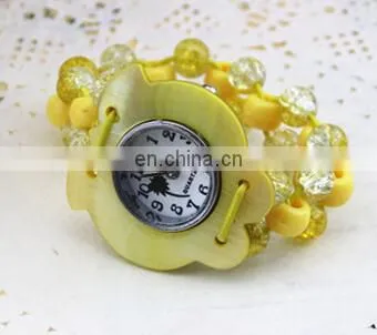 New Fashion Assorted Beach Watch Coconut Shell Bracelet Watch Palm Vintage Wristwatch Ethnic Brazilian Fashion Watch photo-4