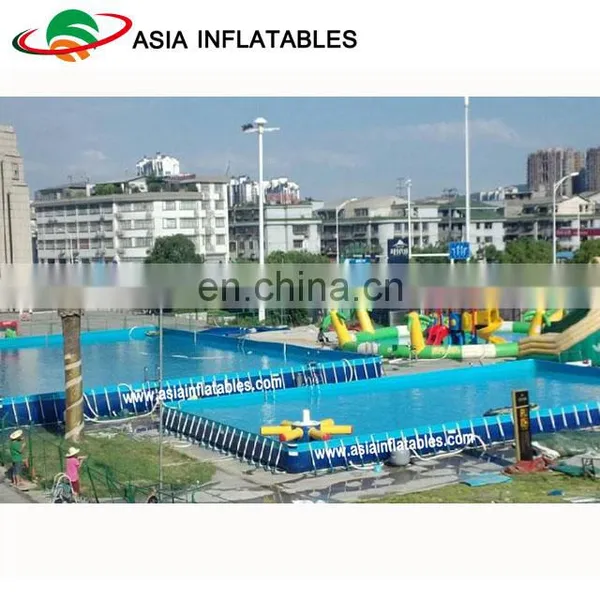 China Made Metal Frame Pool Swimming Pool/ Portable Rectangle Frame Swimming Pool For Amusement photo-3