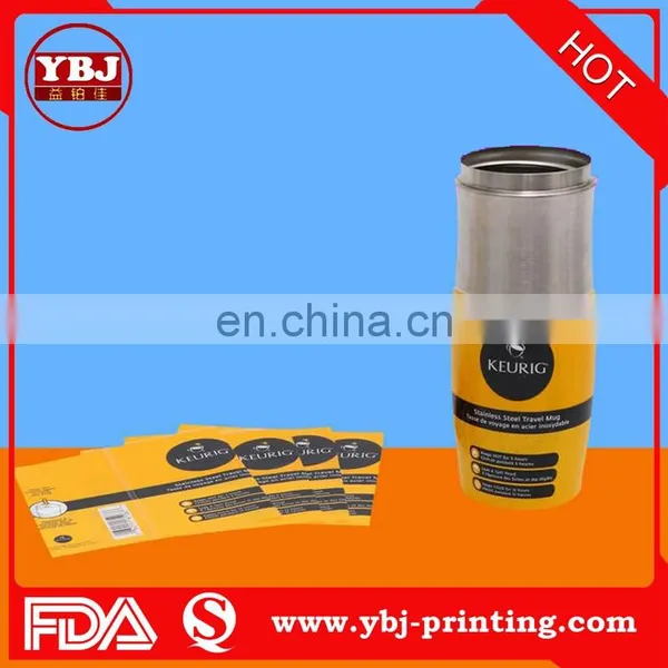 2016 YBJ Plastic Shrink Wrap Bottle Labels /cheap Bottle Labels photo-3