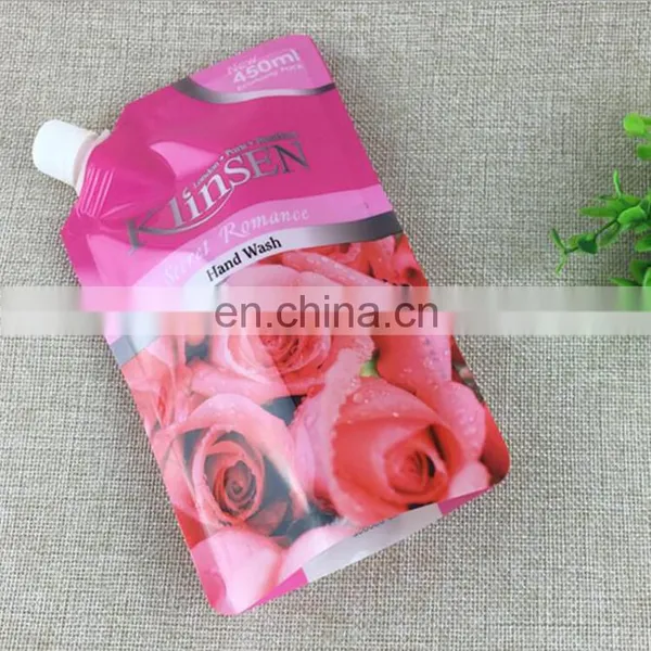 Trusted Factory Supplier Stand Up Nozzle Spout Pouch for Shampoo Bag photo-5