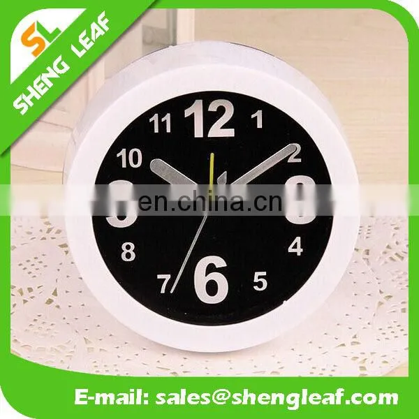 Square Fashion Simple and Easy Promotion Gifts Black Mini Alarm Clock Wholesale photo-2