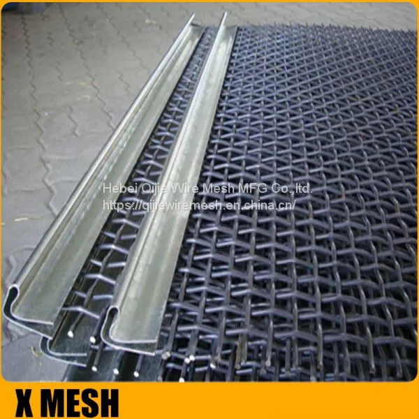 65mn Crimped Wire Mesh Woven Screen Crusher Vibrating Screen Mesh Customized Hook Vibrating Sieve photo-1