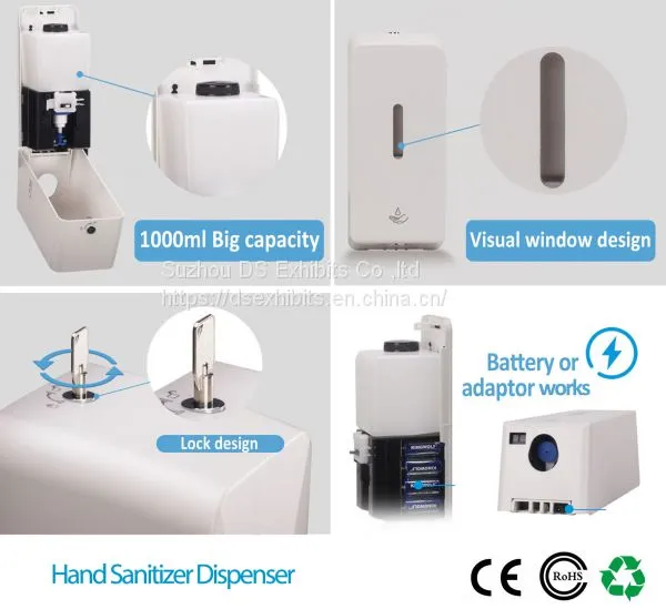 Pop Hand Gel Sanitizer Free Stand Non Touch Automatic Liquid Soap Dispenser photo-5
