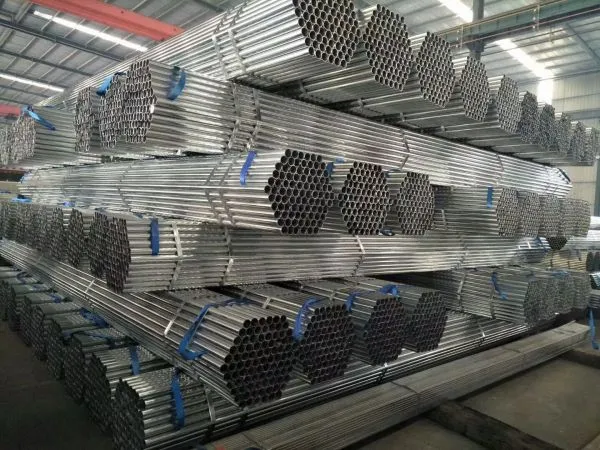 China Shengteng Brand BS 1387 Standard Pre-Galvanized Round Steel Tube Pipe photo-5