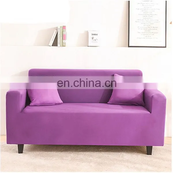 2020 Best Selling Solid Elastic Sofa Cover Polyester Fabric Sofa Cover Anti Slip Sofa Cover