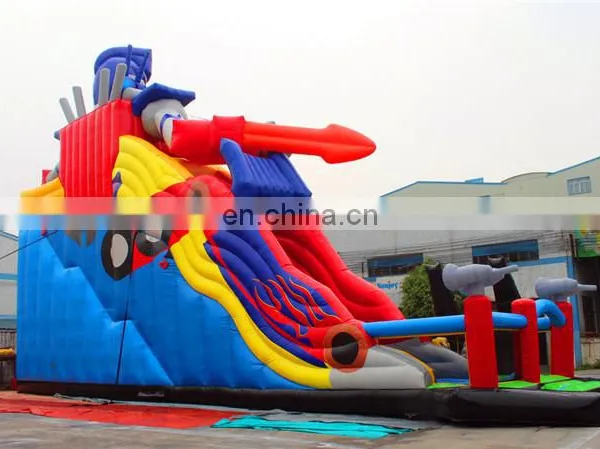2020 New Design Space Theme Super Robot War Inflatable Slide on Sale photo-7