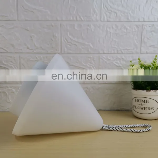 For Home Decoration Plastic White Table Light Pyramid Shaped Moveable Desk Lamp photo-5