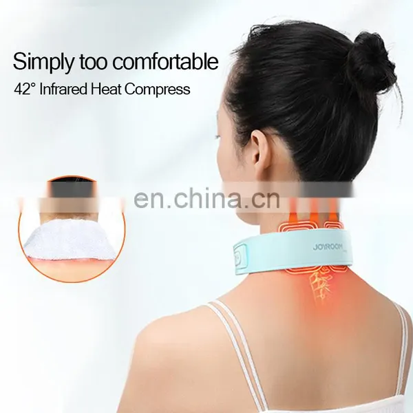 JOYROOM Smart 2020 Portable Mini Electric Wireless Intelligent Neck Massager 360 Infrared Physiotherapy photo-3