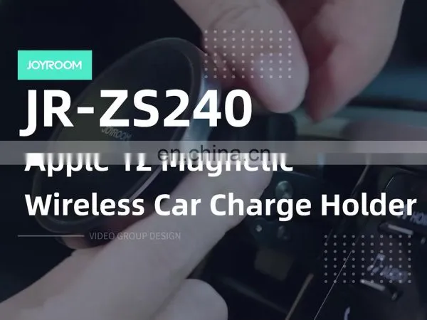 OEM Зарядные устройства 15W с быстрым зарядом Магнитный беспроводной зарядчик для iPhone 12 в держателе для телефона в автомобильном вентиляторе