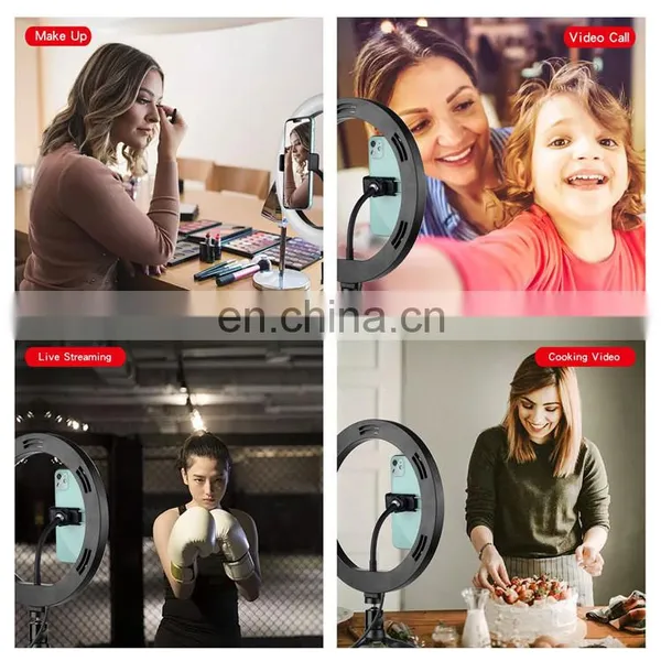 Factory Wholesale 10 " 32 Colour Tiktok Video Photography Makeup Phone Selfie Rgb Ring Light With Tripop photo-7