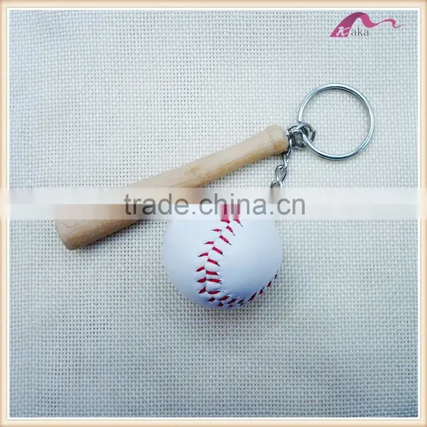 Wholesale Cheap Custom PU Baseball Sets Keychain photo-2