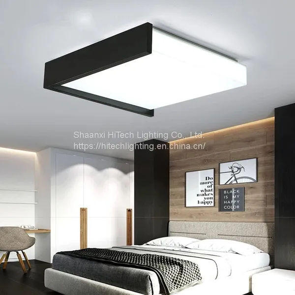 Modern Bedroom Ceiling Lamp Room Master Bedroom Guest Room Lamp Nordic Creative Square LED Geometric Design Ceiling Lamp photo-5