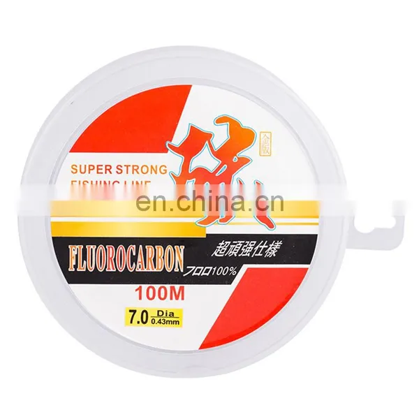 Amazon 100% Fluorocarbon Fishing Line 50m/100m 1.62kg-16.2kg Pull Fishing Line With Fast Water Cutting Fishing Line photo-3