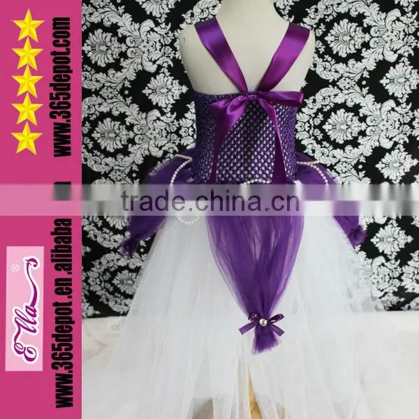 For Party Court Style Purple and Snow White Braces Dress photo-2