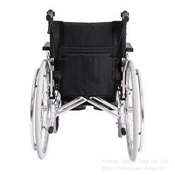 Double Brake Manual Folding Wheelchair, Medical Adult Wheelchairs Foldable for Elderly photo-4