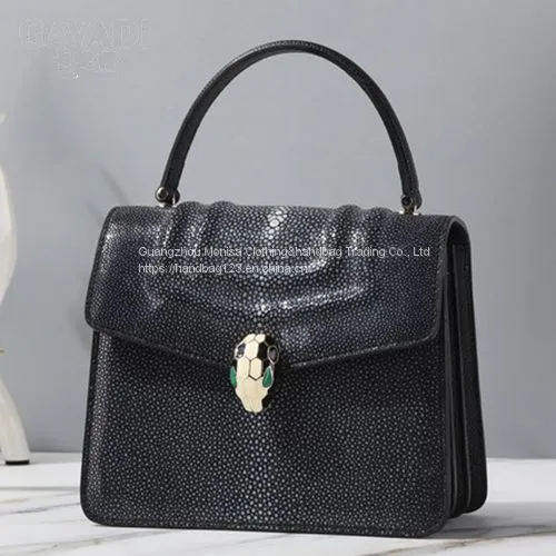 Pearl Fish Skin Women's Bag Leather Portable Organ Bag Women's 2022 New Trendy Luxury All-Match Shoulder Messenger Bag photo-4