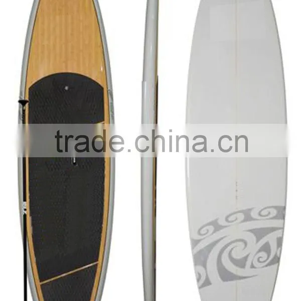 Epoxy Fibergalss Bamboo Sup Paddle Board With Eps Foam Core photo-4
